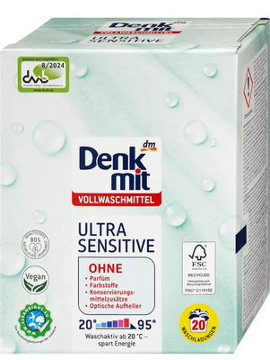 Порошок Denkmit 20 Для чутливої шкіри 1.3 кг 07594 фото