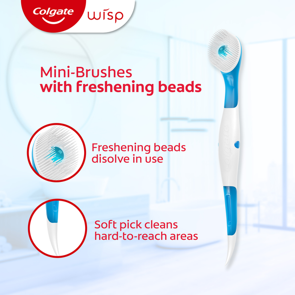Зубні щітки Colgate Wisp MaxFresh одноразові 24 шт 15750 фото