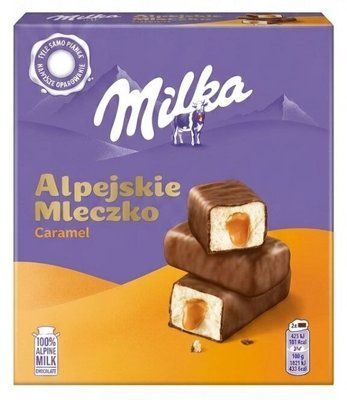 Цукерки Пташине Молоко Milka 330 г Карамель 05740 фото
