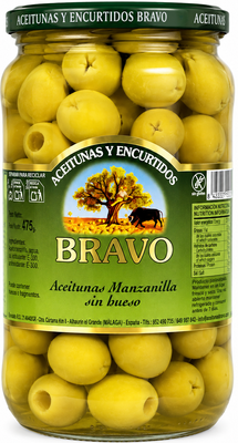 Оливки Bravo 1000 г Без Кісточки 09801 фото