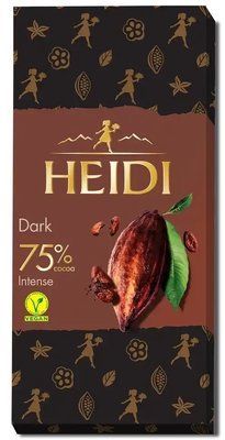 Шоколад Heidi Чорний 75% 80 г 15764 фото