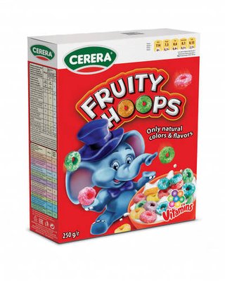 Сніданок Cerera 210 г Fruity Hoops 08494 фото