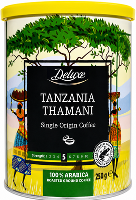 Кава мелена Deluxe Tanzania 250 г 15613 фото