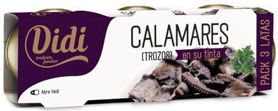 Кальмар Didi В чорнилі каракатиці 3x80 г 10139 фото