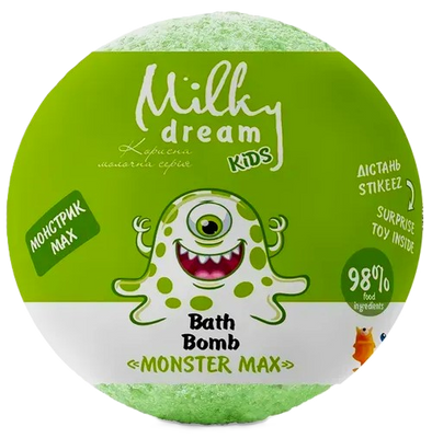 Бомбочки для ванни з іграшкою Milky Dream Монстрики 100 г 08435 фото