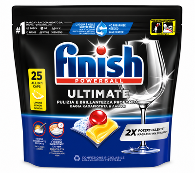 Капсули для посудомийки Finish Ultimate 25 шт 14770 фото