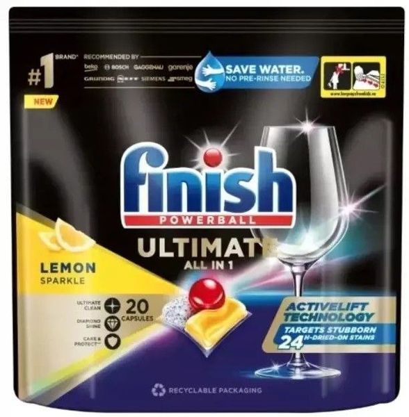 Капсули для посудомийки Finish Ultimate 25 шт 14770 фото Капсули для посудомийки Finish Ultimate 25 шт 14770 фото