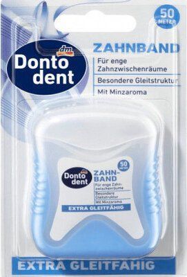 Зубна нитка Dontodent Екстра гладка 50 м 13897 фото