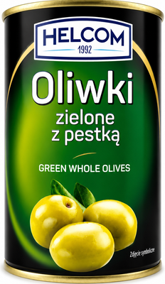 Оливки Helcom з кісточкою 280 г 09593 фото