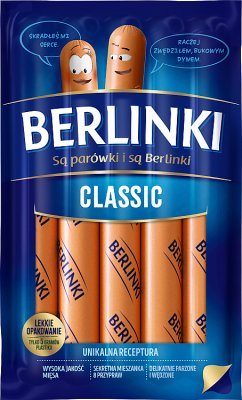 Сосиски Berlinki 300г Класичні М’ясна продукція фото