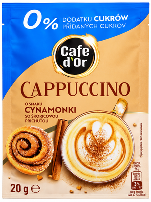 Капучино без цукру Cafe Dor Смак кориці 20 г 15782 фото