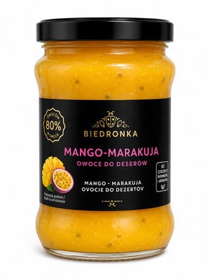 Пюре фруктове Biedronka Манго маракуйя 410 г 14846 фото