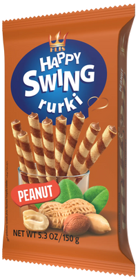 Трубочки Happy Swing Арахіс 150 г 15707 фото