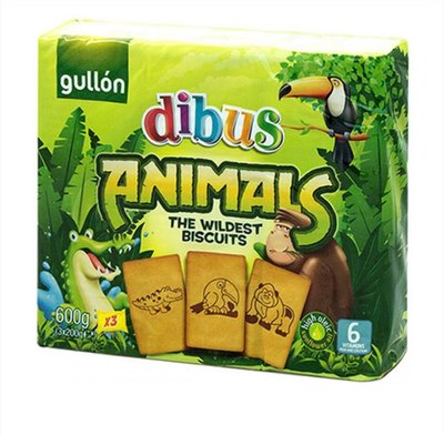 Печиво Gullon Dibus 600г Animals 01833 фото