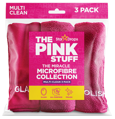 Набір ганчірок з мікрофірби Pink Stuff 3 шт 12944 фото