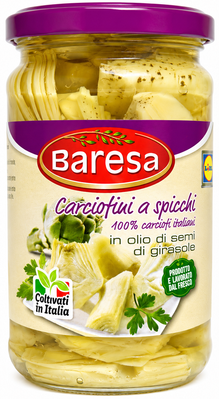 Артишоки Baresa У соняшниковій олії 340 г 15524 фото
