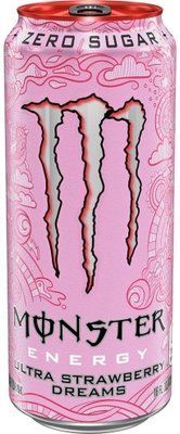 Енергетик Monster energy strawberry Без цукру 500 мл 14571 фото