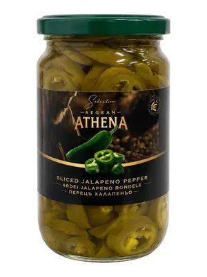 Перець Athena Різаний зелений халапеньо 360 г 15899 фото