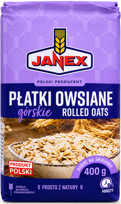 Вівсянка Janex Цільна 400 г 15725 фото