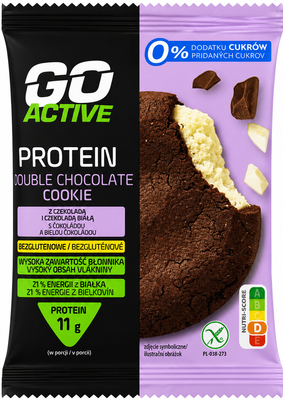 Печиво протеїнове Go active З білим шоколадом 50 г 15570 фото
