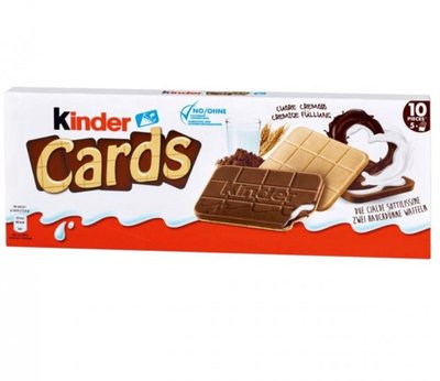 Печиво Kinder Cards 128 г 02488 фото